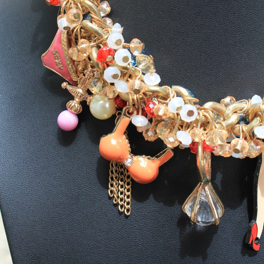 Glam Bam Thank You Ma’am: Blingy Sexy Yet Still Classy Charm Necklace