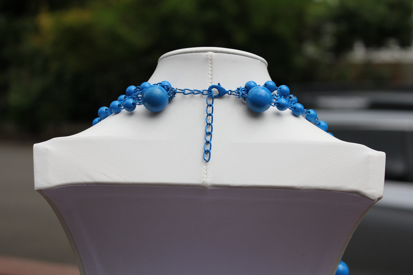 Blue Balls and Chain: Multi-Layer Long Ass Statement Necklace