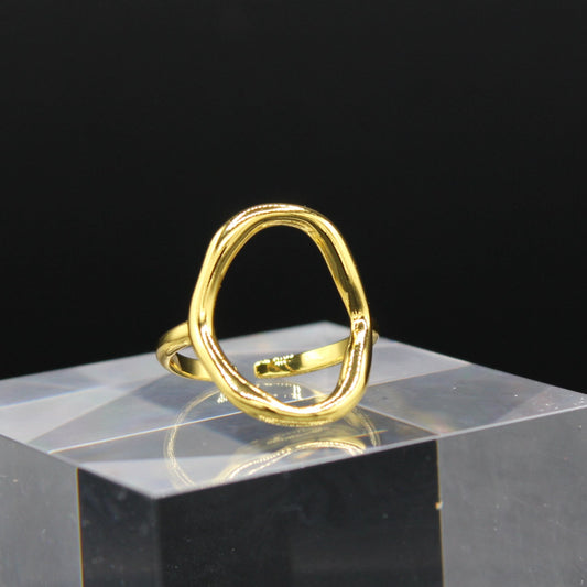 Infinite Whisper Minimalist Open Circle Ring