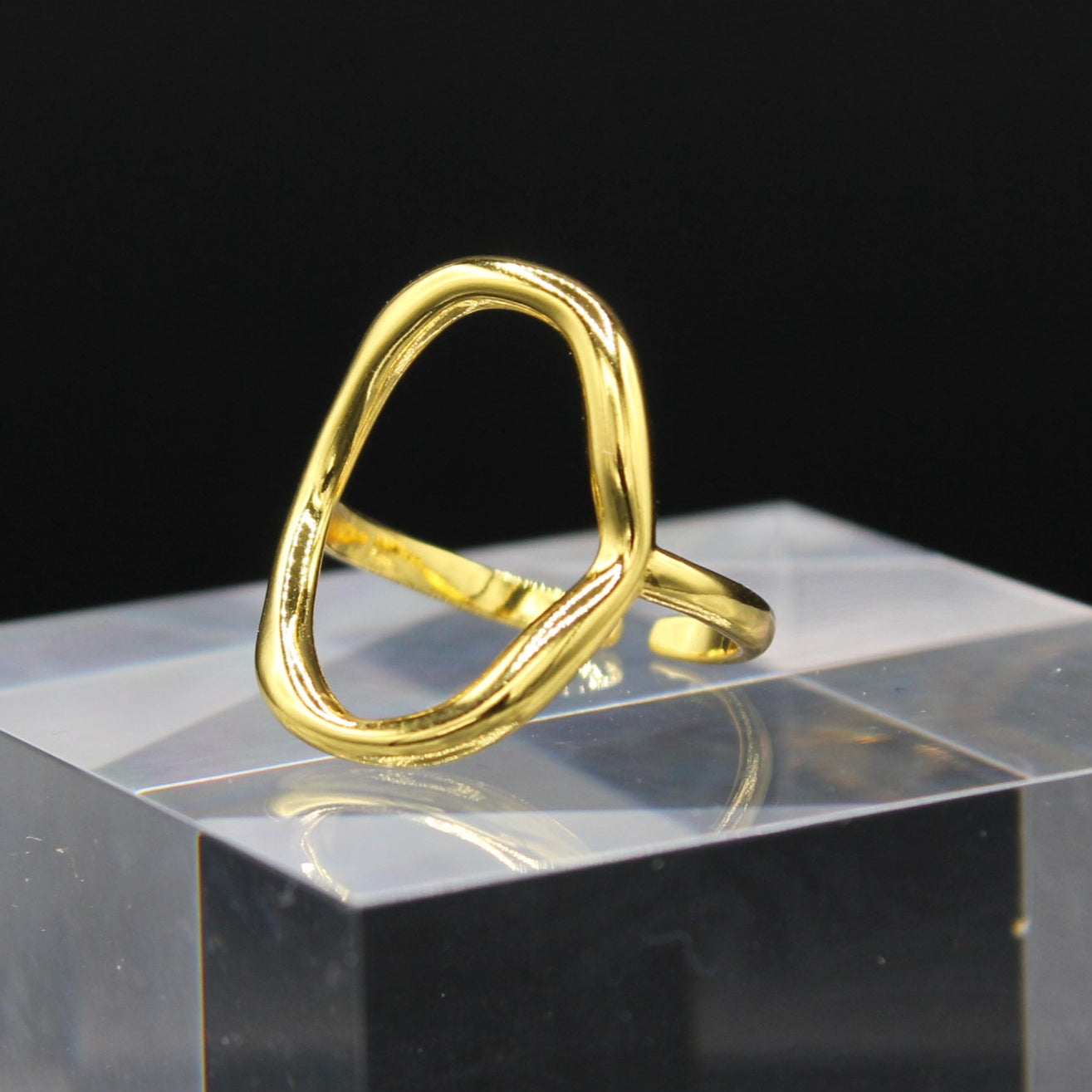 Infinite Whisper Minimalist Open Circle Ring