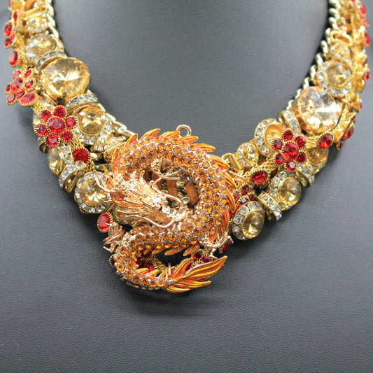 Fireborn Talisman: Hand Crafted Statement Necklace