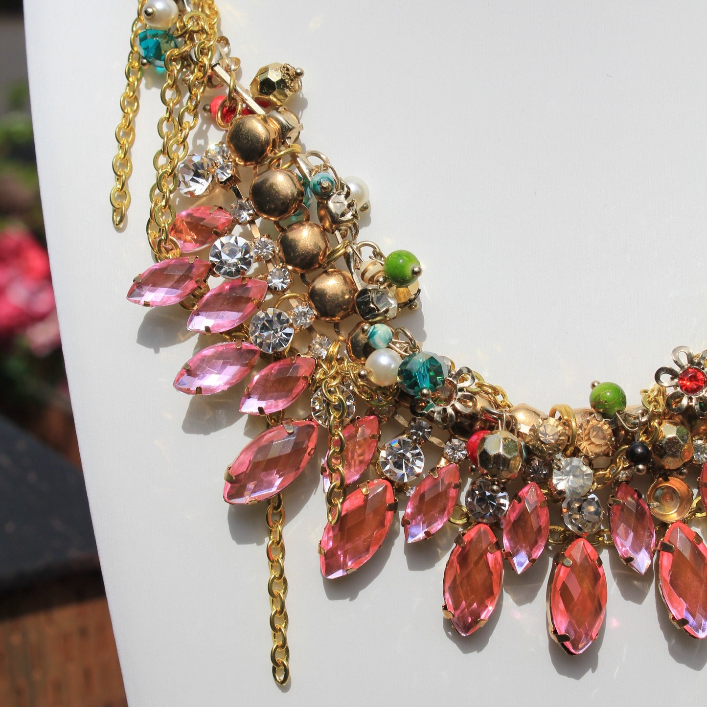 Committed to Sparkle Motion Statement Necklace