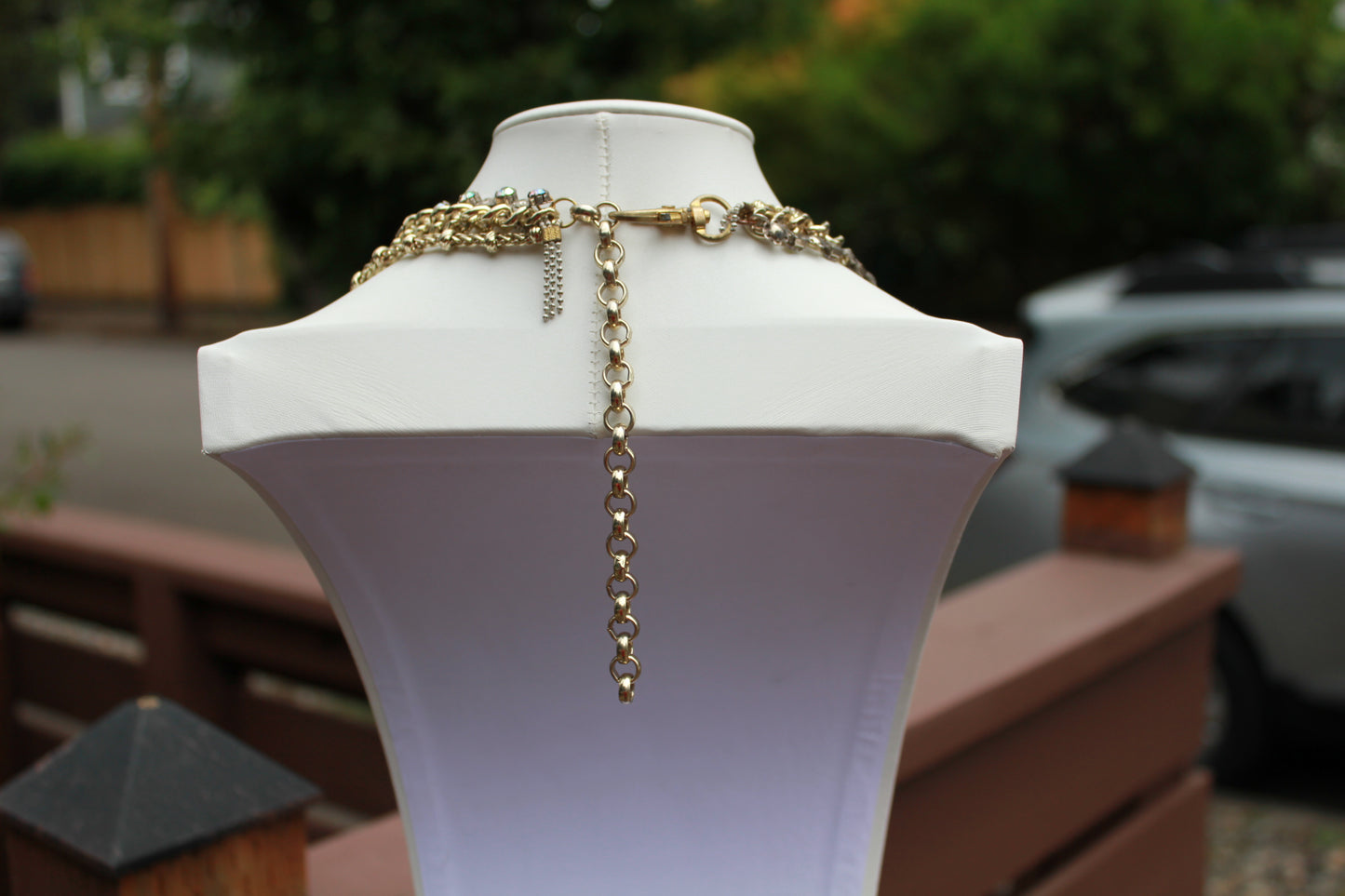 Ethereal Drapes: Exquisite Multi Strand Lariat Rope Necklace