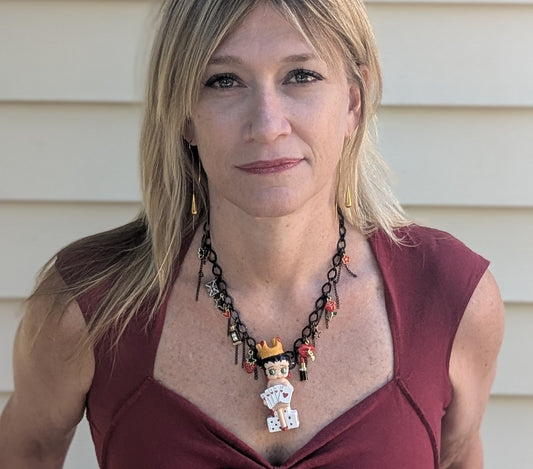 Bet on Betty Boop One-of-a-Kind Clutter Charm Necklace