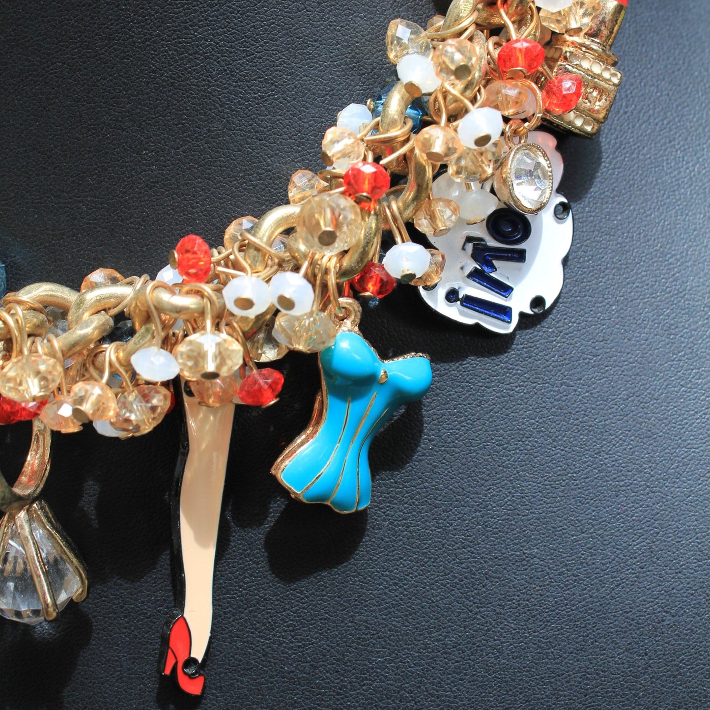 Glam Bam Thank You Ma’am: Blingy Sexy Yet Still Classy Charm Necklace