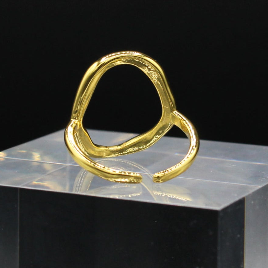 Infinite Whisper Minimalist Open Circle Ring