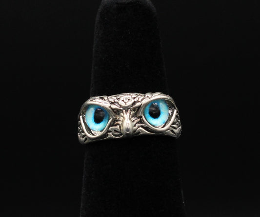 Midnight Oracle: Adjustable Finger Band Stainless Steel Statement Ring