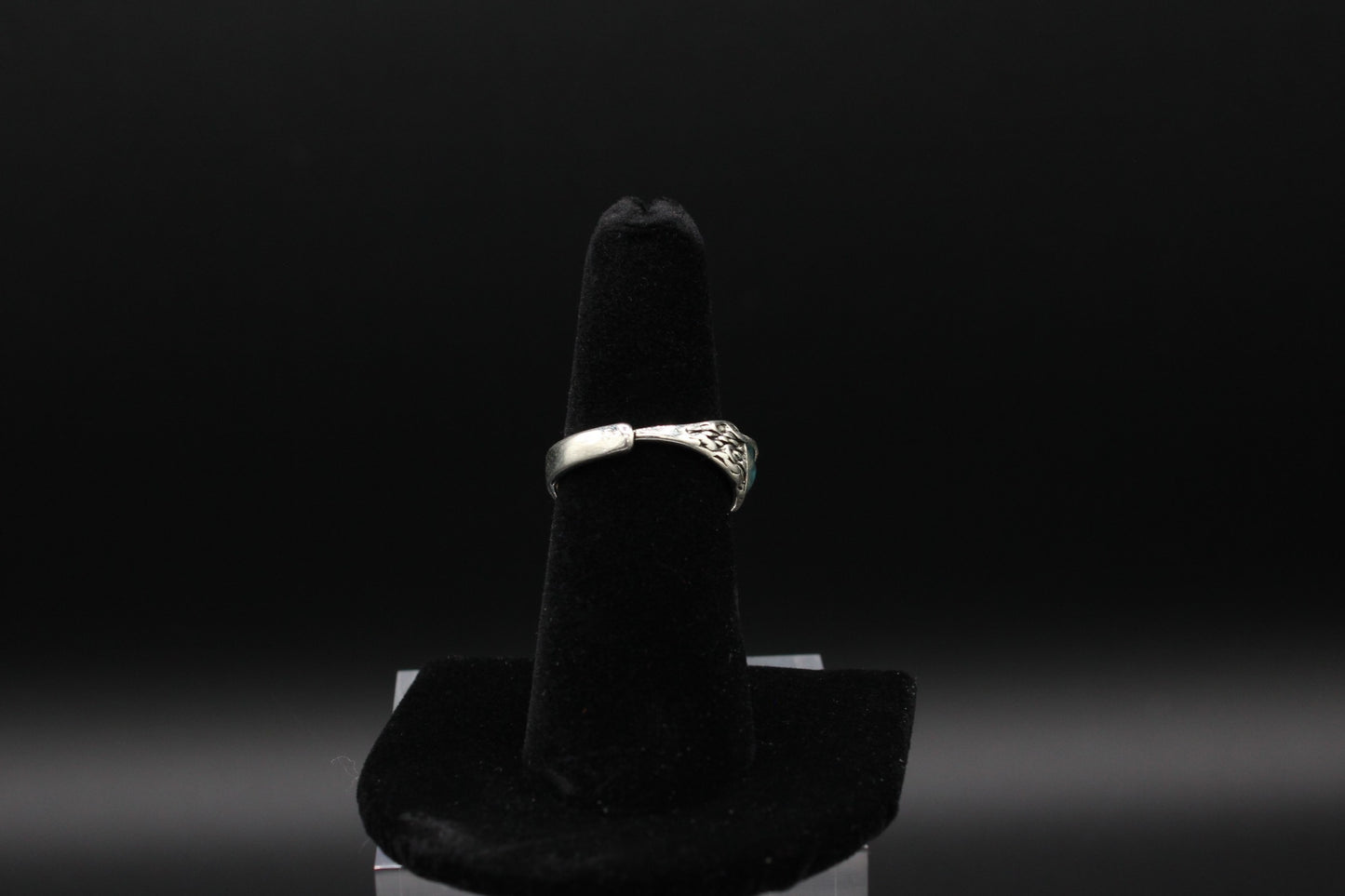 Midnight Oracle: Adjustable Finger Band Stainless Steel Statement Ring