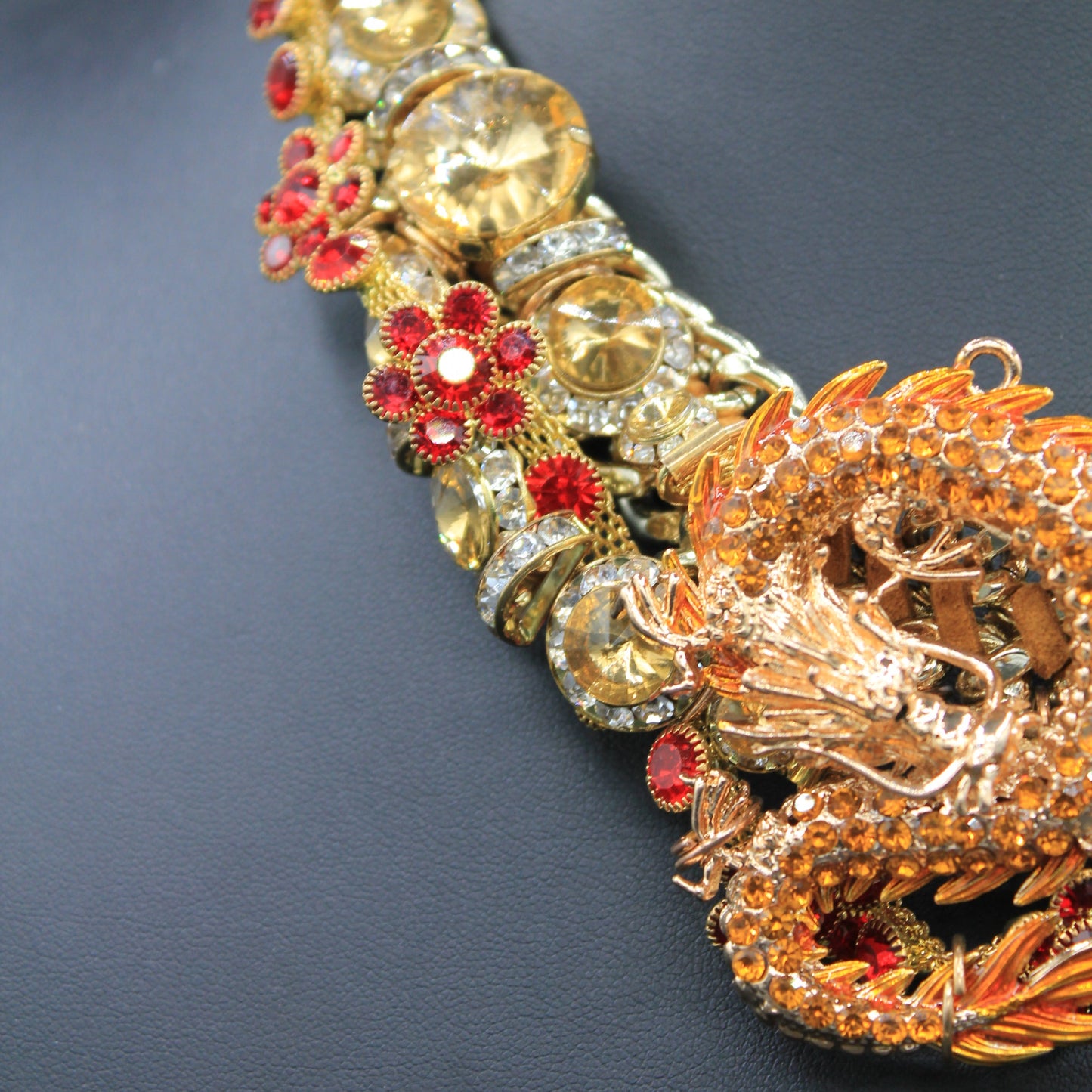 Fireborn Talisman: Hand Crafted Statement Necklace