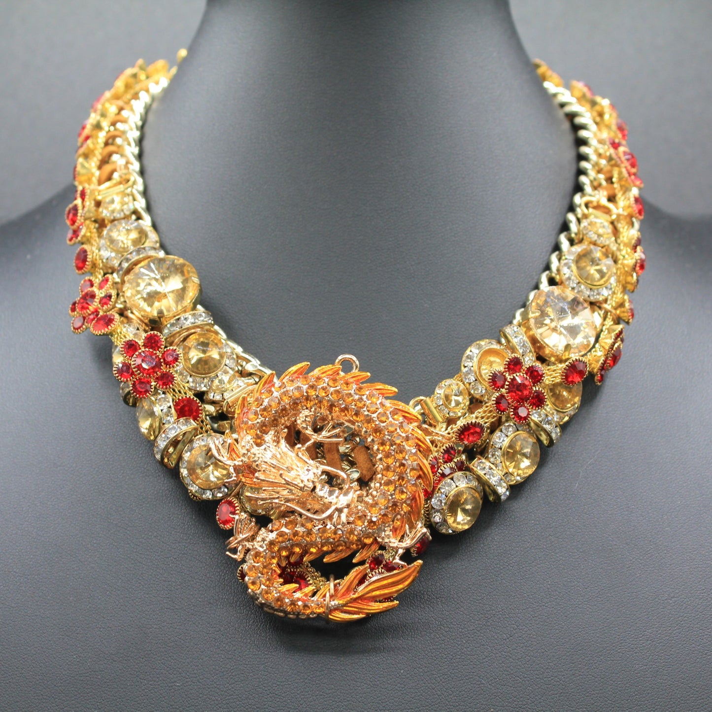Fireborn Talisman: Hand Crafted Statement Necklace