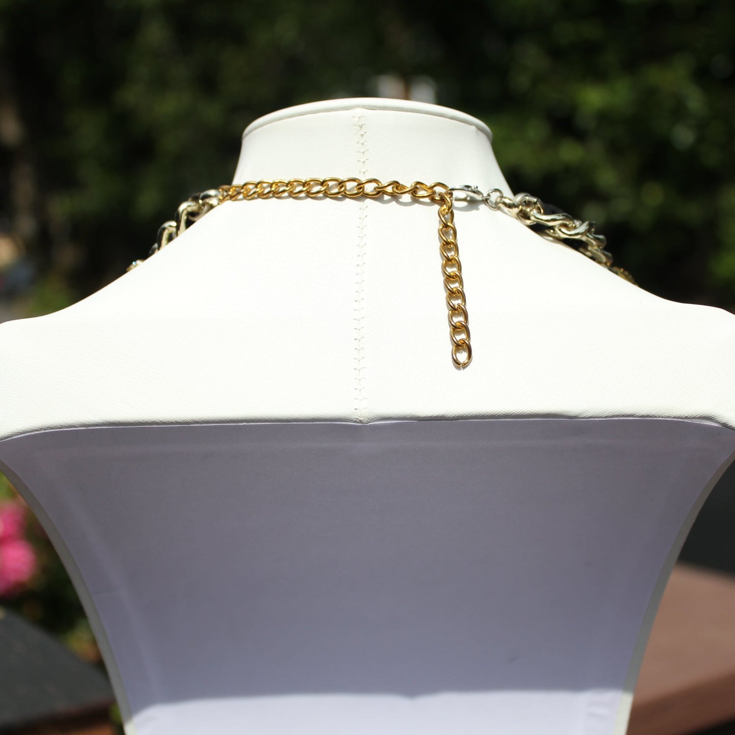 Shimmer Strut: Big Ass Sparkle Rhinestone Peacock Breastshield Statement Necklace