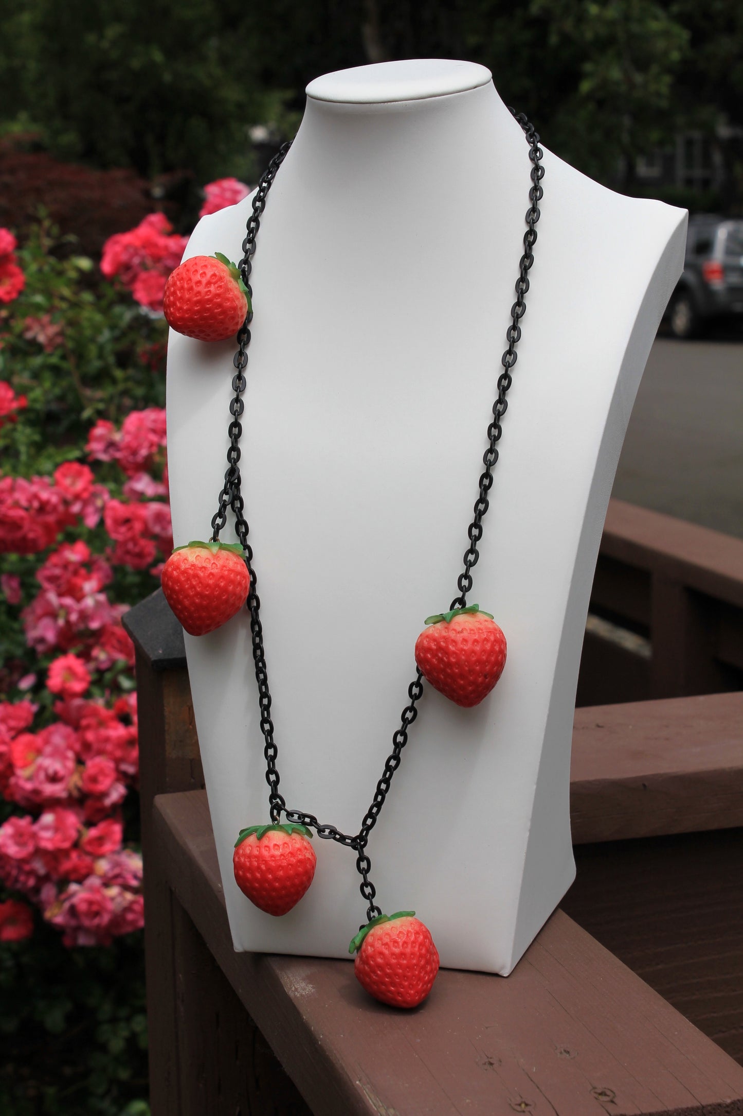 Berry Danglin’ Novelty Chain Necklace