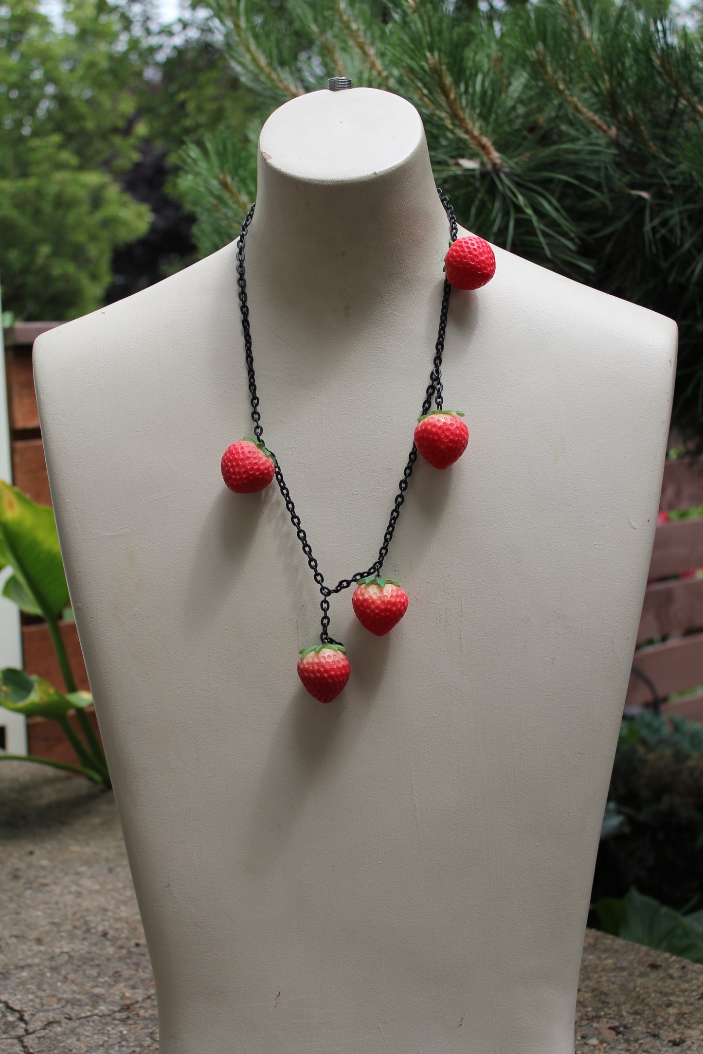 Berry Danglin’ Novelty Chain Necklace
