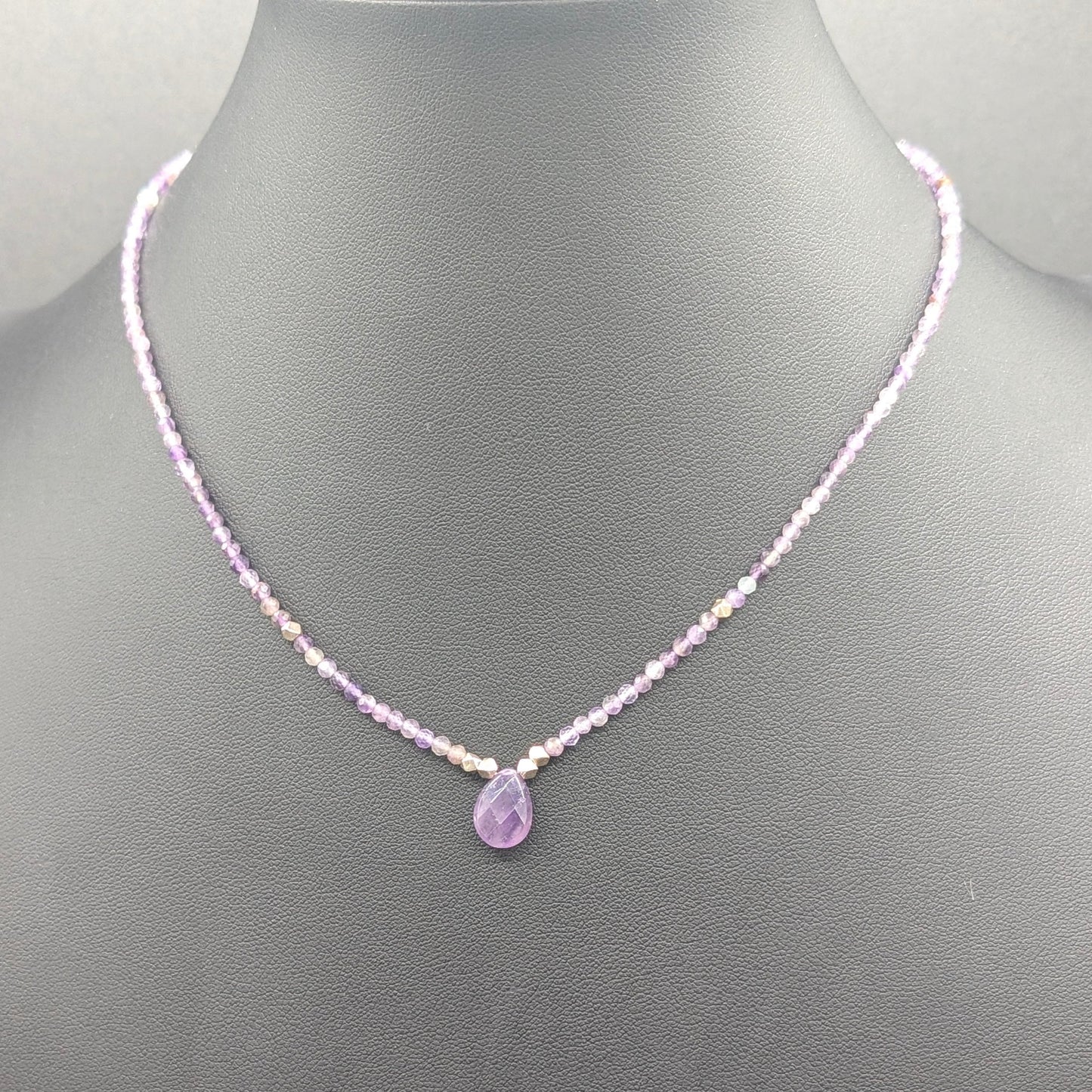 Lilac Horizon: Lavender Amethyst Druzy Charm Necklace