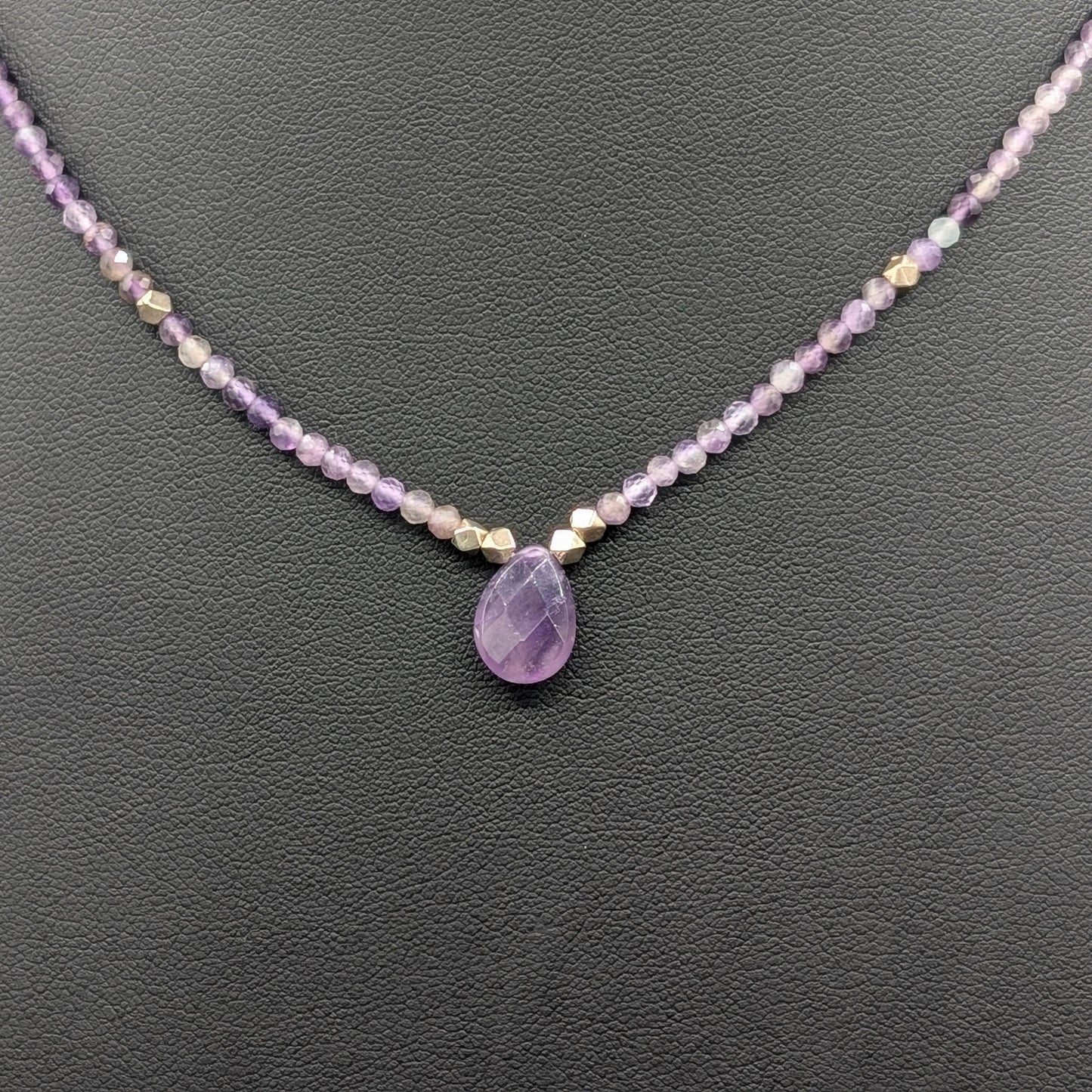 Lilac Horizon: Lavender Amethyst Druzy Charm Necklace
