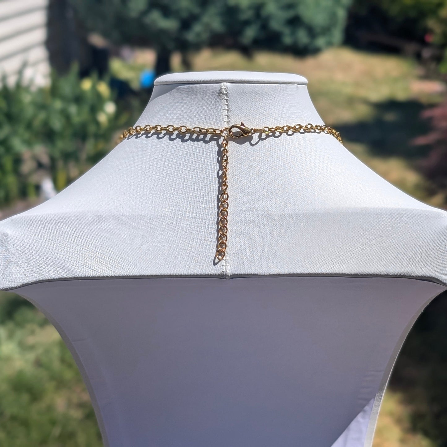 Radiant Ember: Plastron Statement Necklace